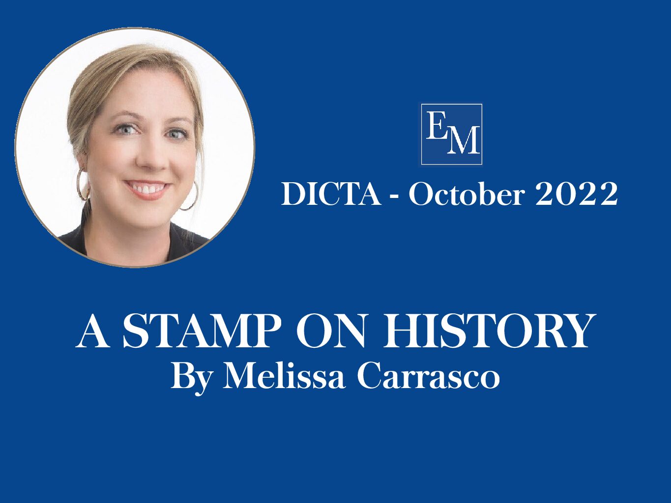 Melissa Carrasco Featured Article – KBA October DICTA Publication