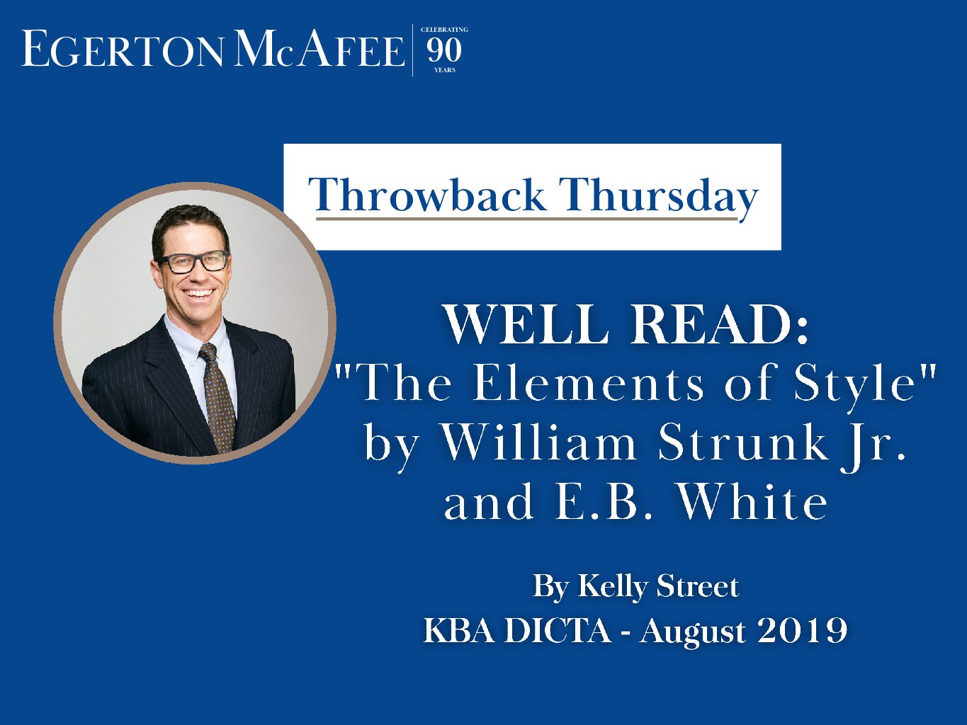 Throwback Thursday – WELL READ by Kelly Street: “The Elements of Style”
