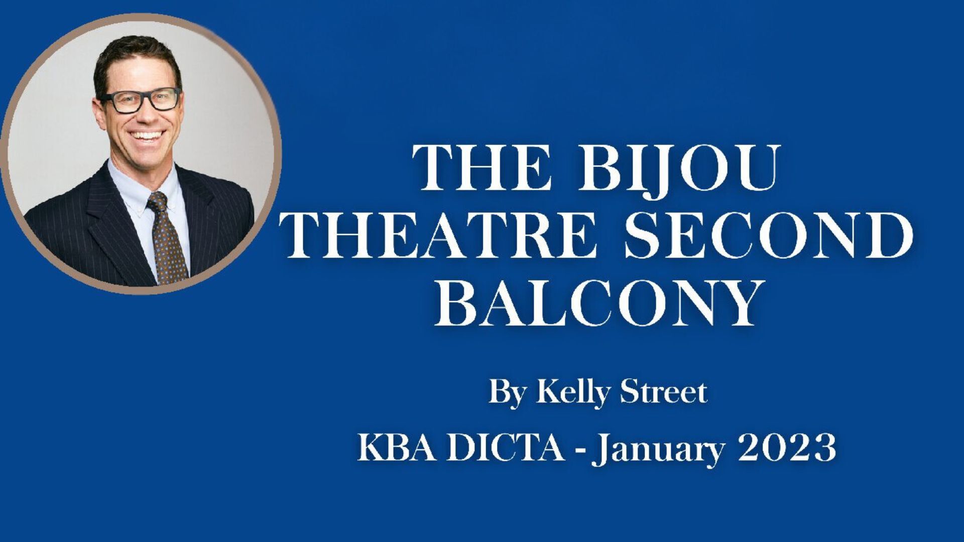 THE BIJOU THEATRE SECOND BALCONY by Kelly Street